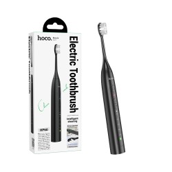 Escova de dentes elétrica Hoco HP60 Wave com 4 cabeças de escova Preto Escova de dentes elétrica Hoco HP60 Wave com 4 cabeças de escova Preto